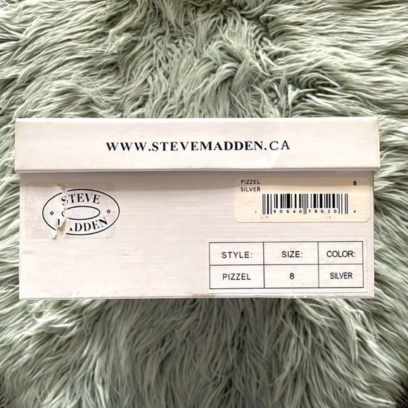 Steve Madden Pizzle Silver Heels shoes size 8 - Picture 4 of 4